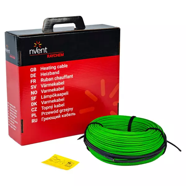 RAYCHEM R-GR-100M/T0/SD - Varmekabel til elektrisk gulvvarme T2Green-5 W/m / 100 m / 490 W (SZ18300131)