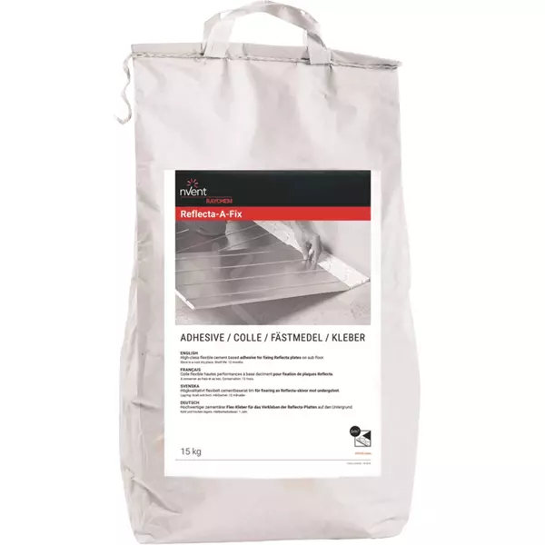 RAYCHEM R-RF-ADH-A-FIX - A-Fix cementbaseret lim til Reflecta aluminiumsplader, vægt 15 kg (1244-001372)