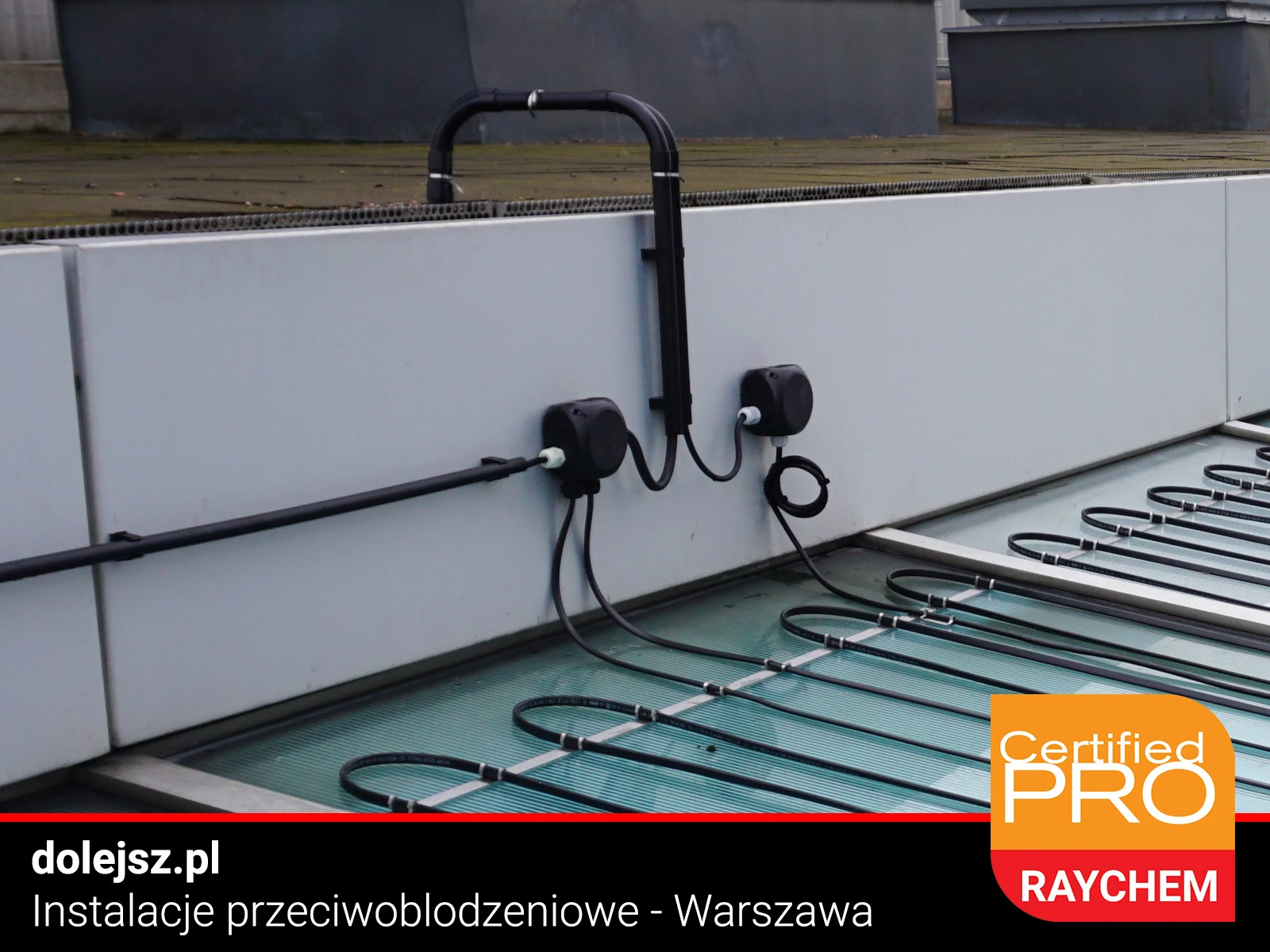 Instalacja elektryczna ogrzewania przeciwoblodzeniowego