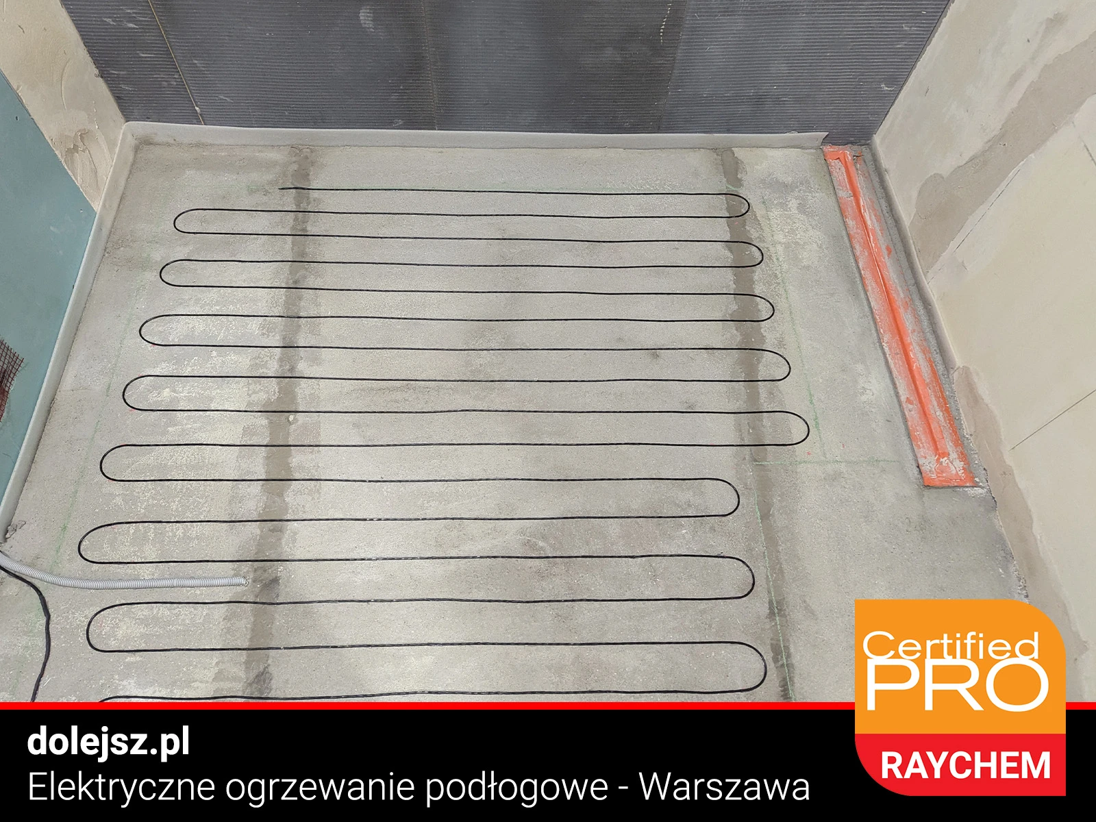 Elektryczne ogrzewanie podłogowe w łazience pod prysznicem