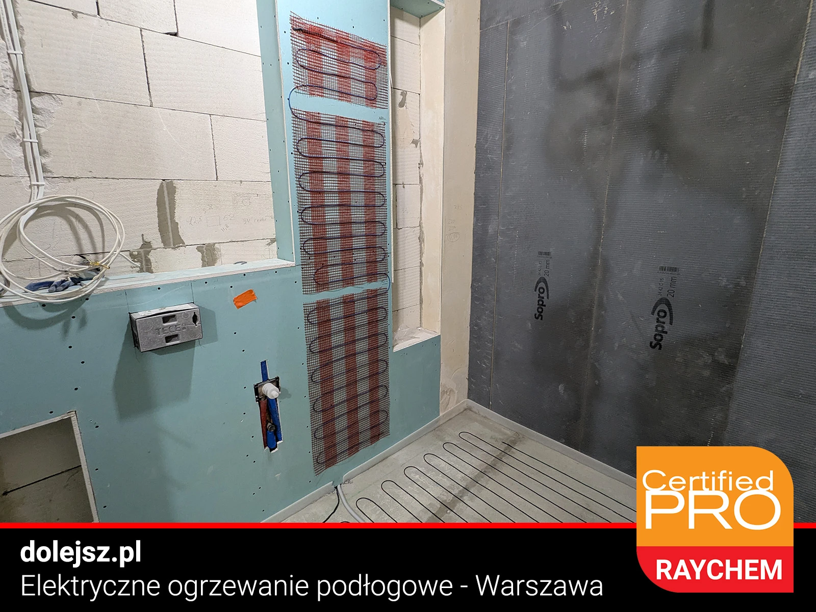 Elektryczne ogrzewanie podłogowe i ścienne w łazience