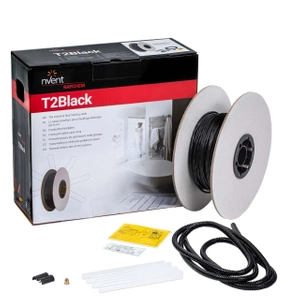 Verwarmingskabel voor elektrische vloerverwarming, zonder thermostaat | RAYCHEM T2Black-12 R-BK-B-125.0M-1500W/T0 SZ18300492