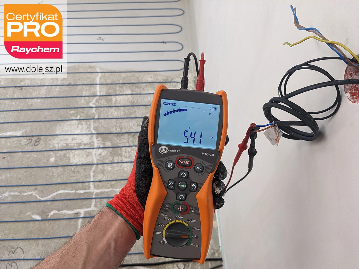 Pomiar kabli grzejnych podłogowych Warszawa