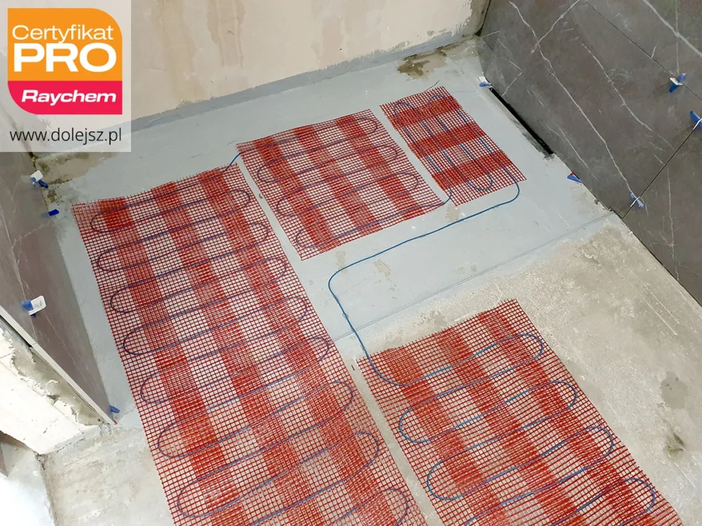 Elektryczne ogrzewanie podłogowe pod prysznicem Warszawa