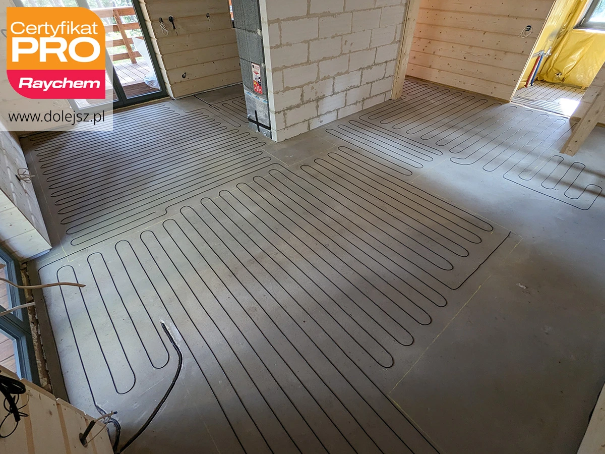 Elektryczne ogrzewanie podłogowe w całym domu - Warszawa