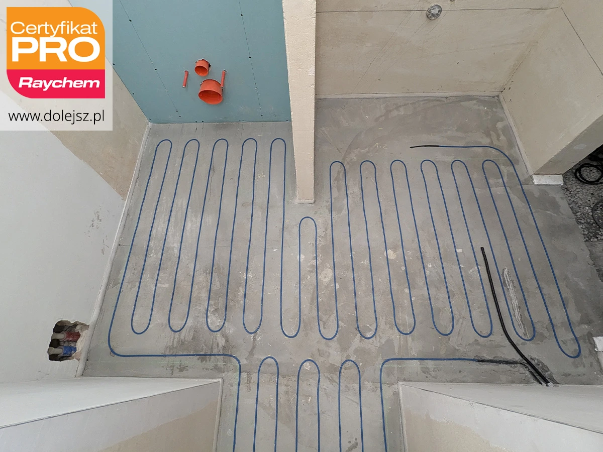 Elektryczne ogrzewanie podłogowe w łazience kablem grzejnym Warszawa