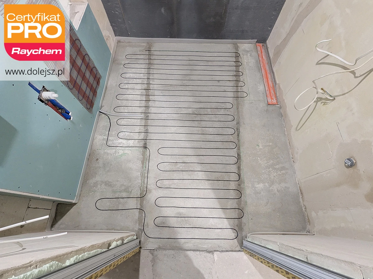 Łazienka z elektrycznym ogrzewaniem podłogowym i ściennym Warszawa