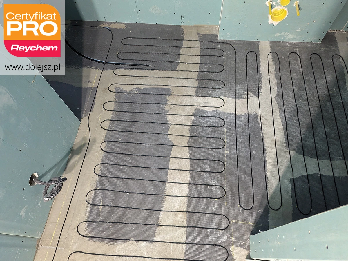 Ogrzewanie elektryczne w łazience kablem grzejnym - Warszawa