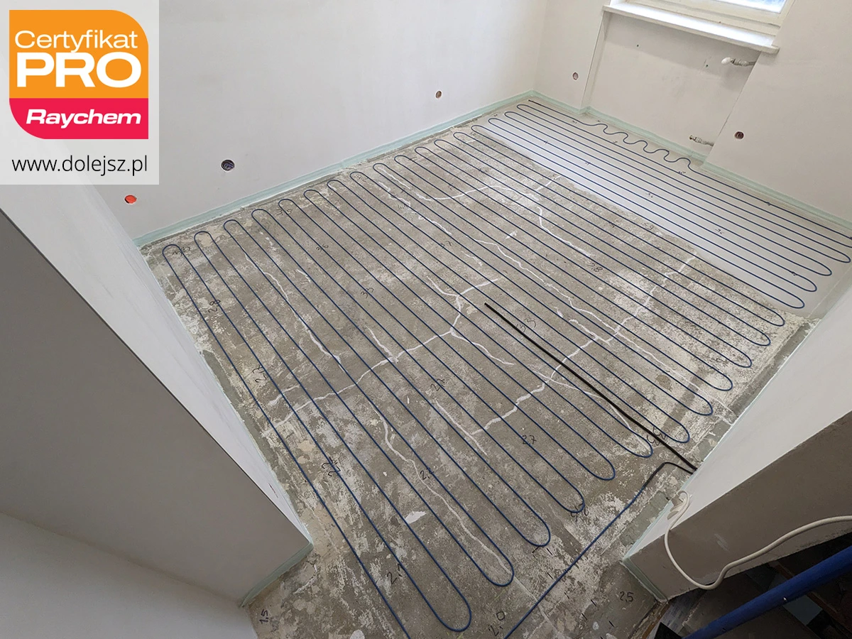 Ogrzewanie podłogowe w sypialni kablem grzejnym – Warszawa