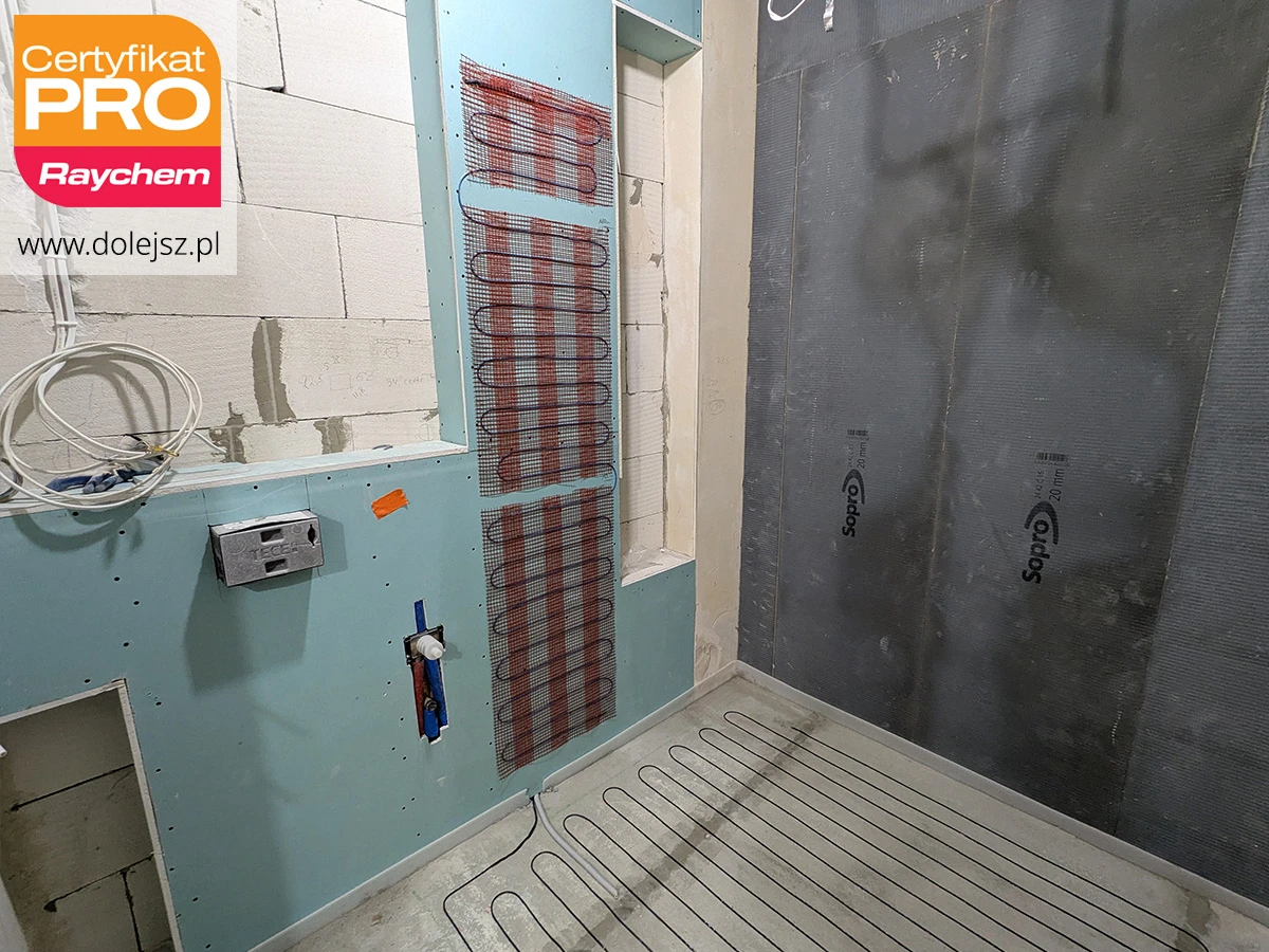 Ukryty grzejnik w ścianie