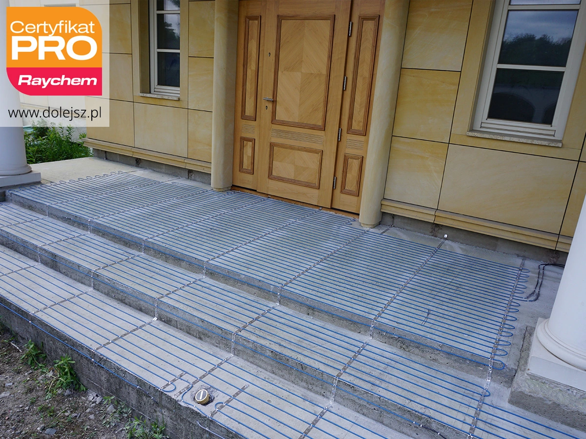 Elektryczne ogrzewanie schodów zewnętrznych Warszawa