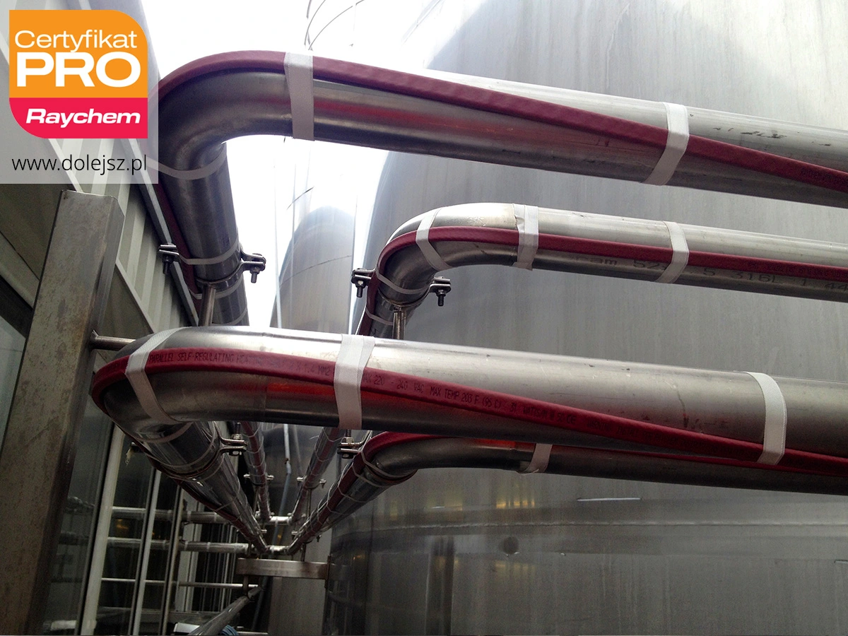 ogrzewanie rurociągów za pomocą kabli grzejnych