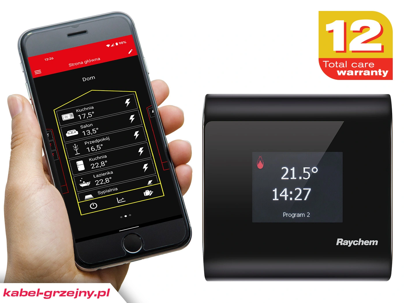 Termostat podłogowy WiFi Warszawa