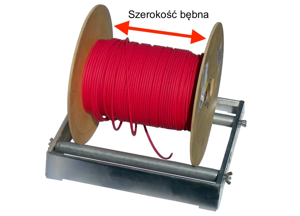 najazd bębnowy do rozwijania kabli