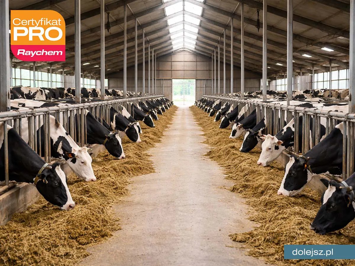 Elektryczne ogrzewanie podłogi w oborze dla bydła mlecznego w Warszawie