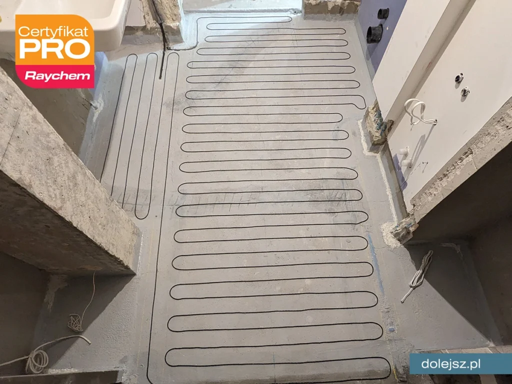 Elektryczne ogrzewanie podłogowe w łazience Warszawa