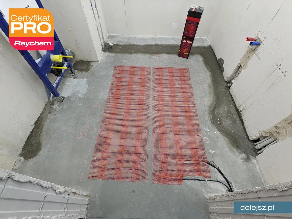 Elektryczne ogrzewanie podłogowe w łazience 