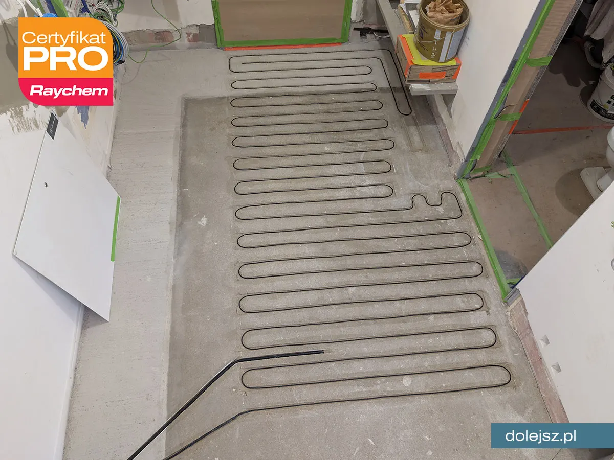 Elektryczne ogrzewanie podłogowe w przedpokoju Warszawa