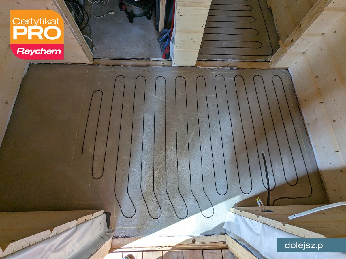 Elektryczne ogrzewanie podłogowe w sieni montaż Warszawa