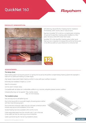 QuickNet-160 karta katalogowa