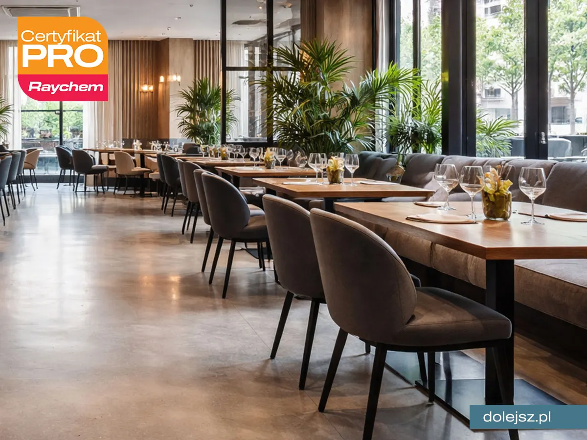 Elektryczne ogrzewanie podłogi w restauracji montaż Warszawa