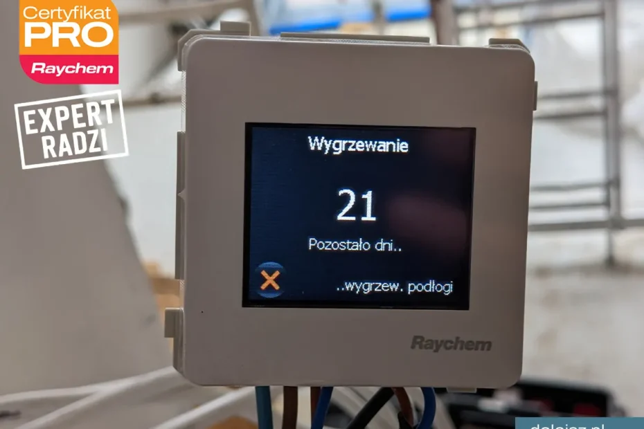 Wygrzewanie posadzki przy elektrycznym ogrzewaniu podłogowym