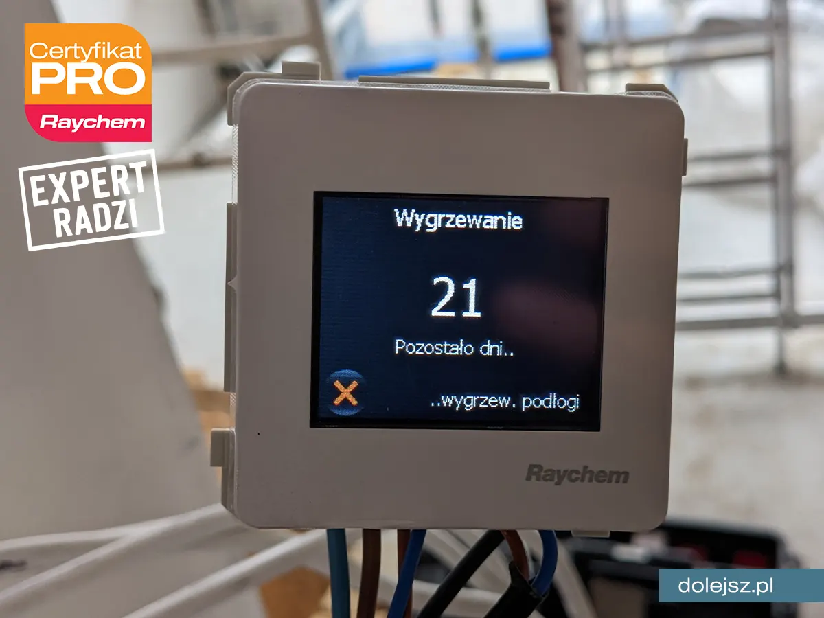 Wygrzewanie posadzki przy elektrycznym ogrzewaniu podłogowym